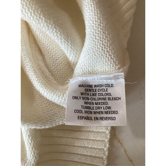 Charter Club Knit PullOver Sweater Sz 3X Scottie Dog Cream - Picture 8 of 8